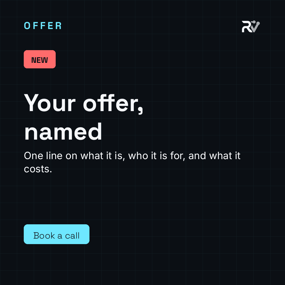 Offer template, rendered from the Rhymvex design system